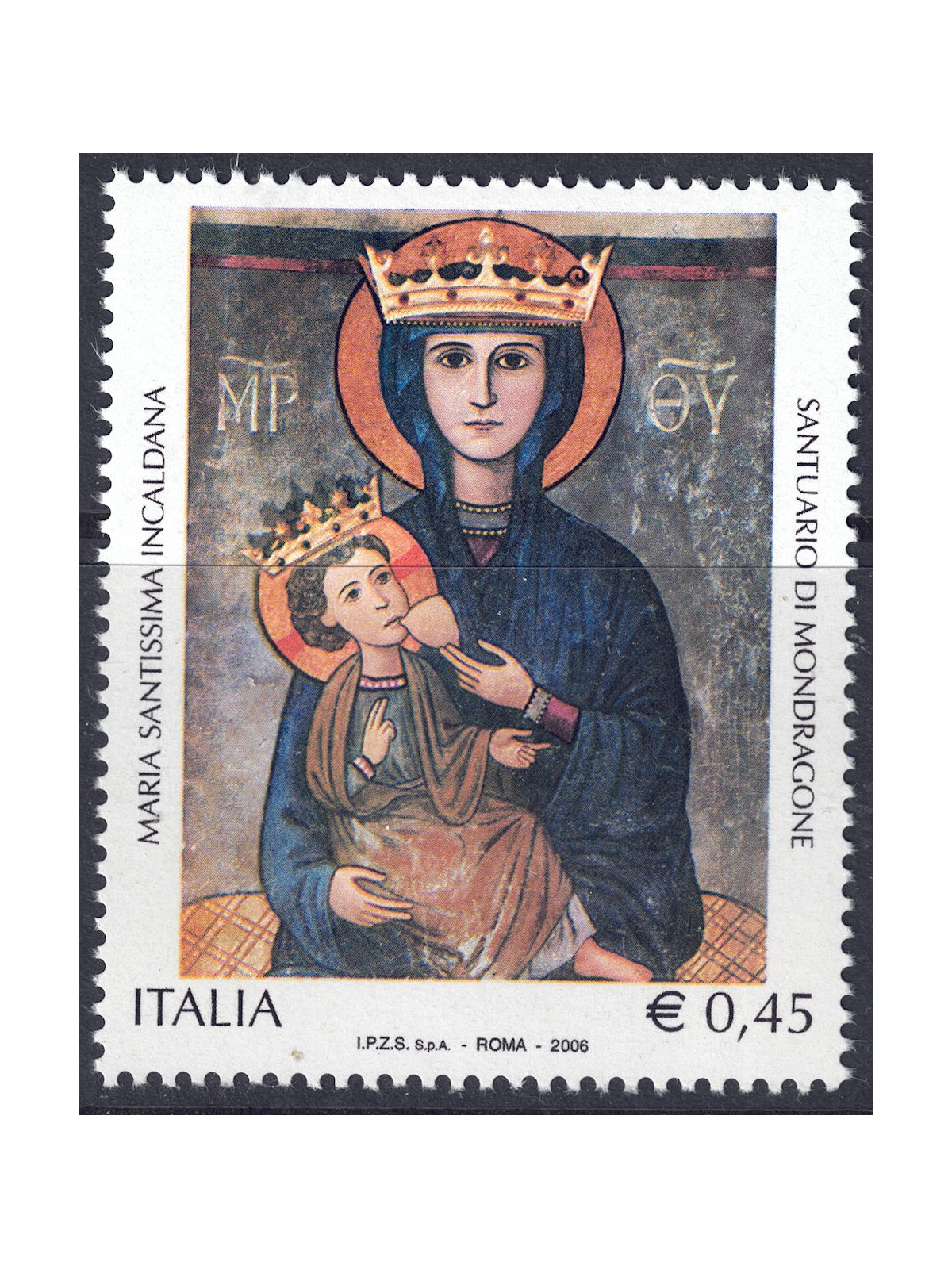 ITALIA 2006 Maria Santissima Incaldana MNH**
