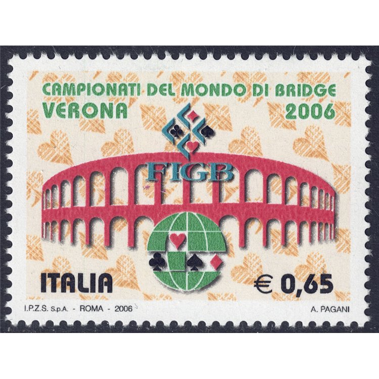 ITALY 2006 World Bridge Championships MNH**