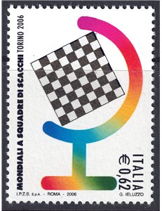 ITALIA 2006 Mondiali di scacchi MNH**