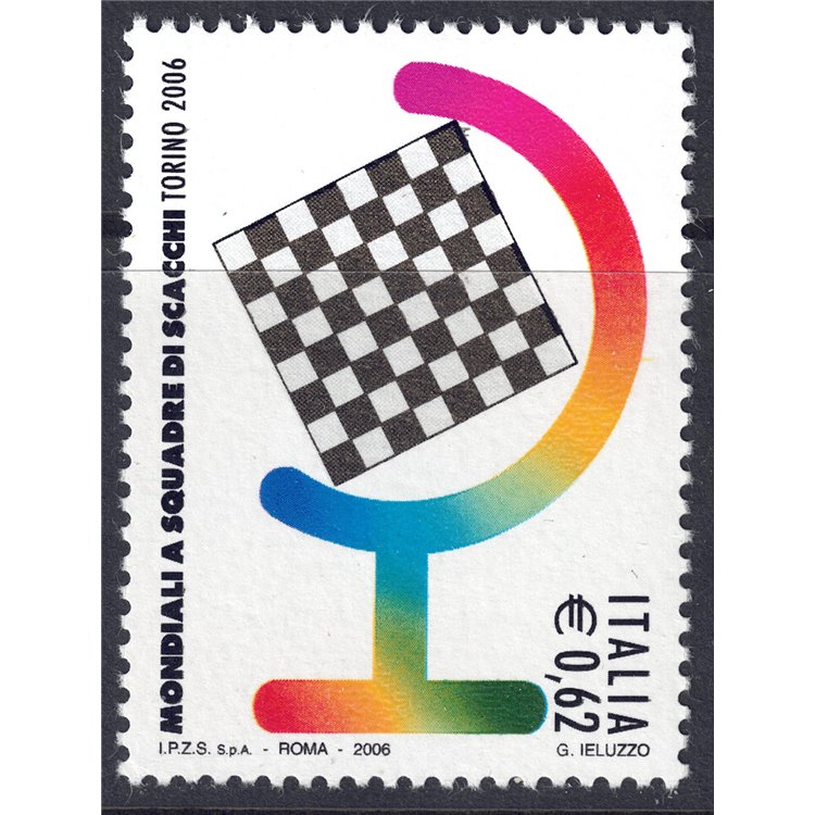 ITALIA 2006 Mondiali di scacchi MNH**