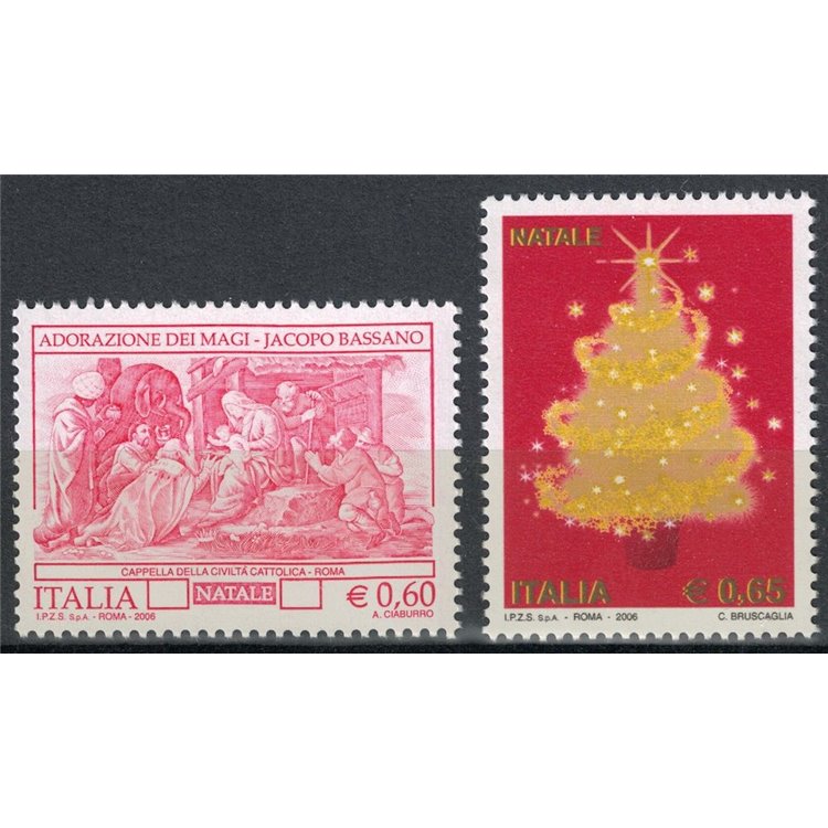 ITALIA 2006 Natale 2v MNH**