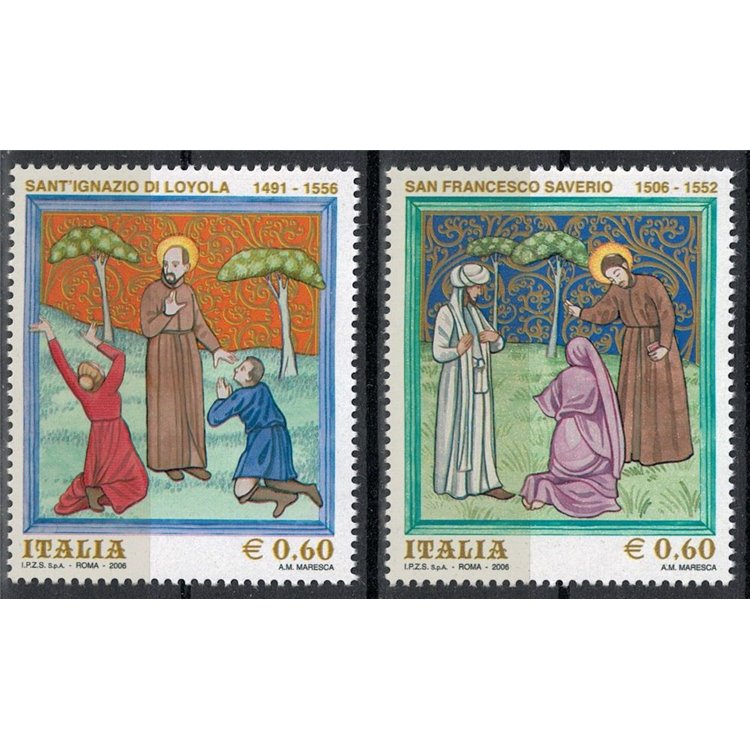 ITALIA 2006 Sant'Ignazio e San Francesco 2v MNH**