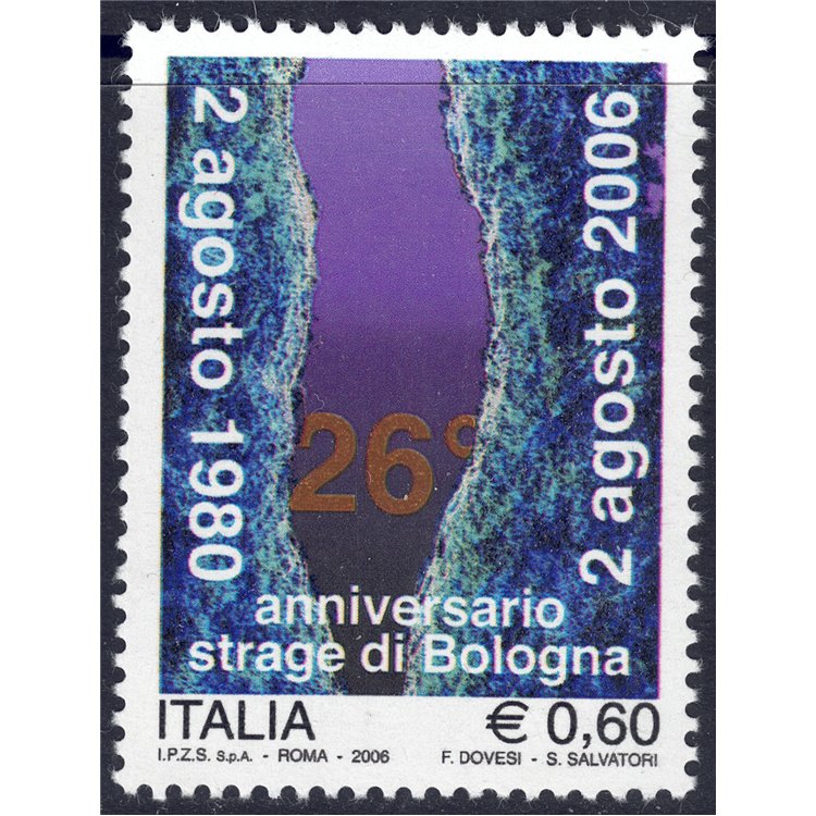 ITALIA 2006 Strage di Bologna MNH**