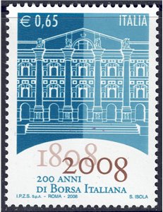 ITALY 2008 Italian Stock Exchange MNH**
