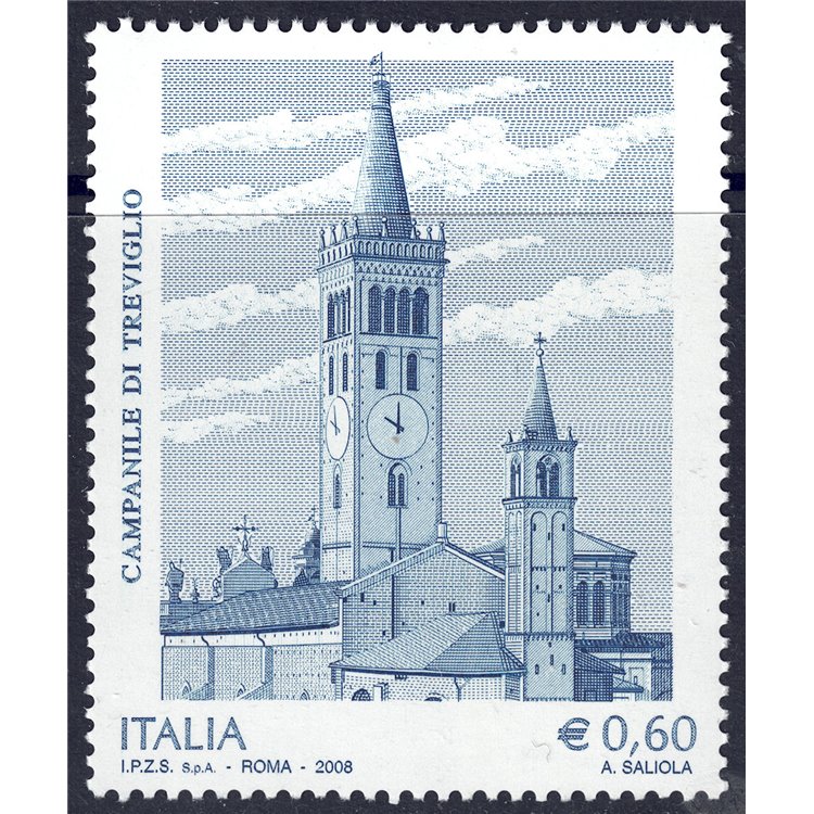 ITALY 2008 Bell Tower of Treviglio MNH**