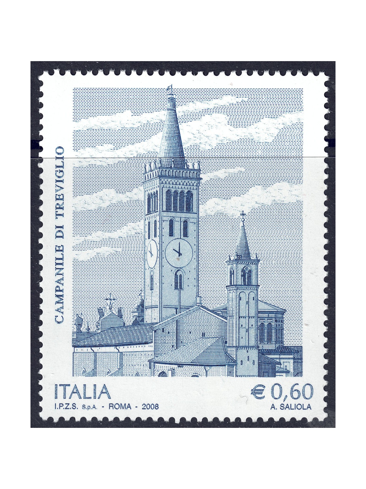 ITALIA 2008 Campanile di Treviglio MNH**