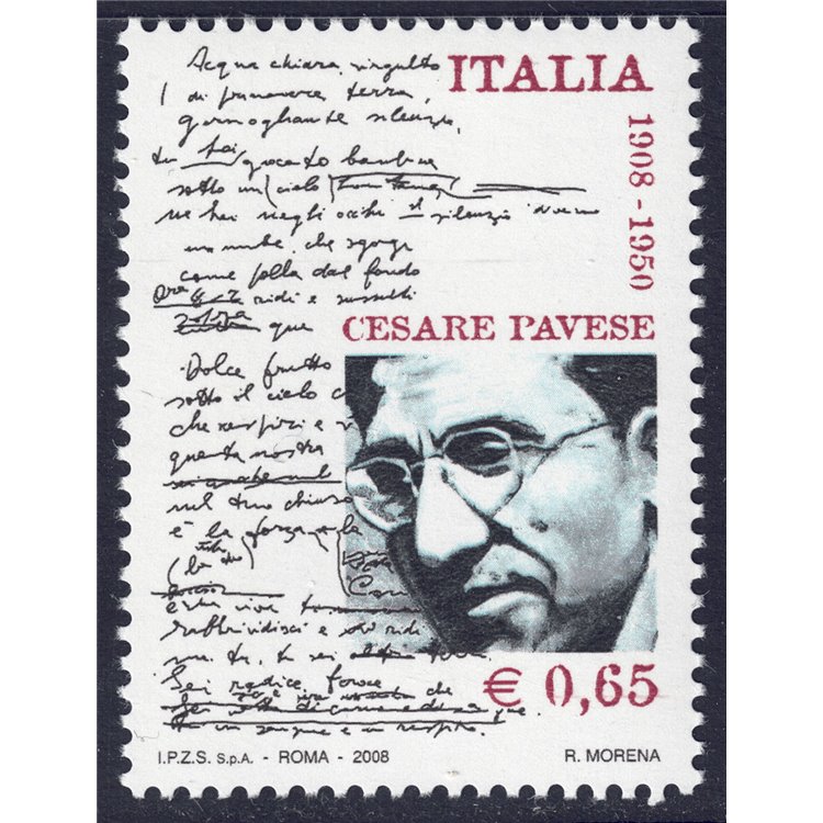 ITALY 2008 Cesare Pavese MNH**
