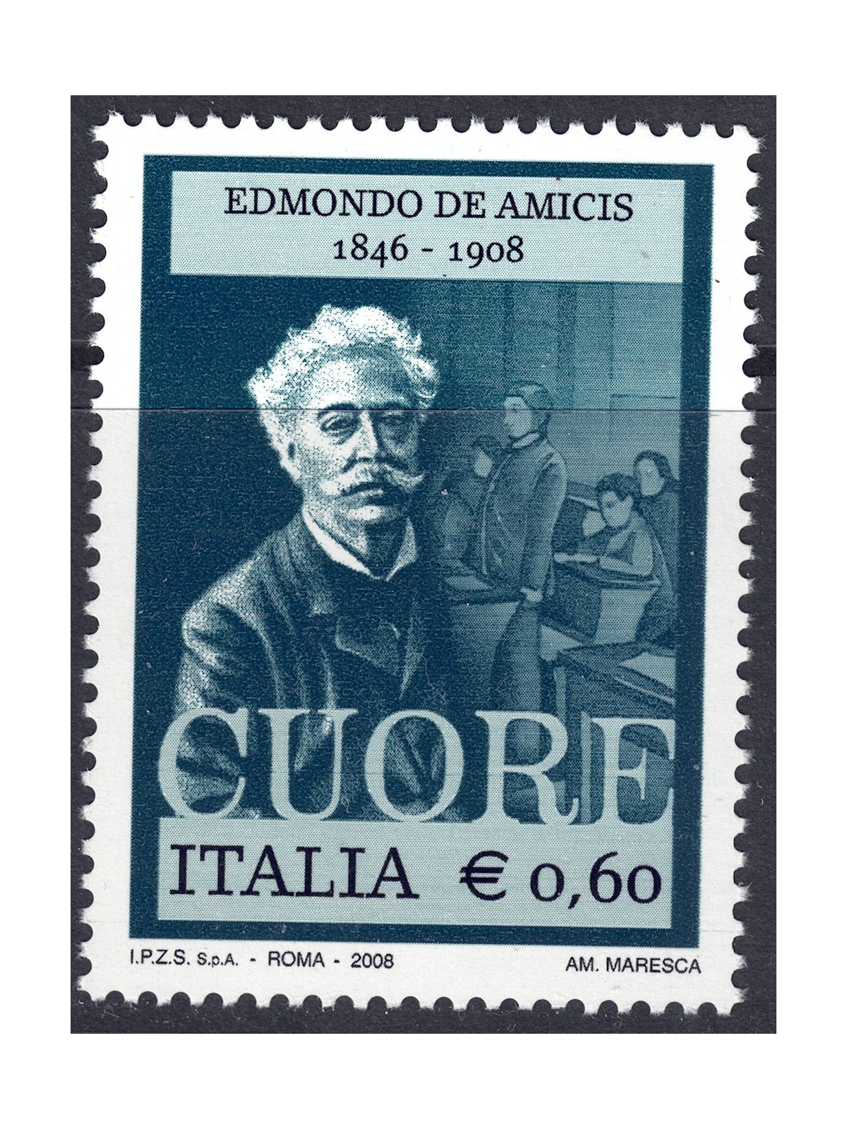 ITALIA 2008 Edmondo de Amicis MNH**