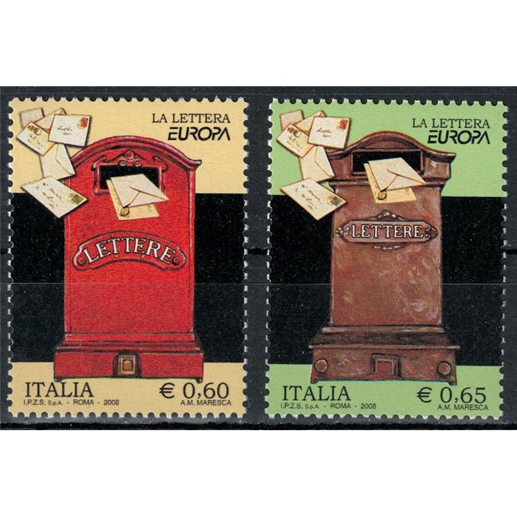 ITALIA 2008 Europa 2v MNH**