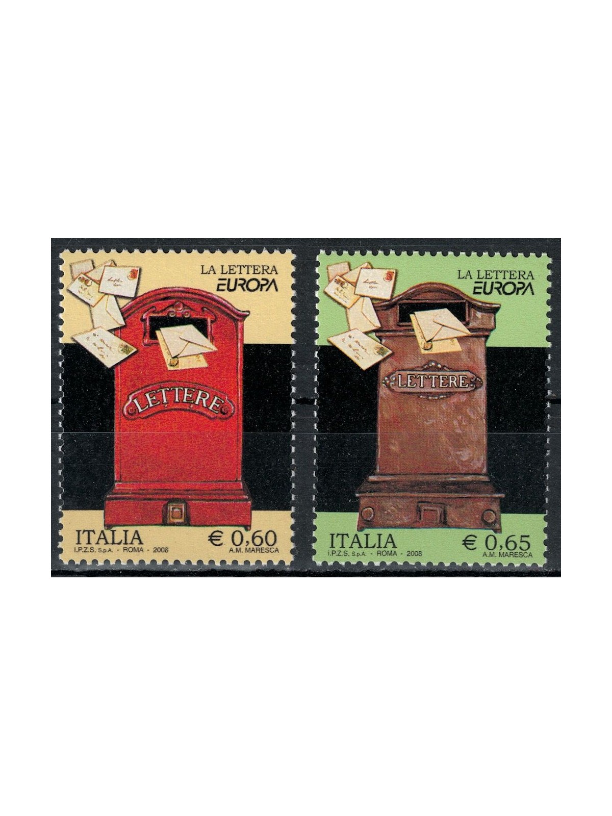 ITALIA 2008 Europa 2v MNH**