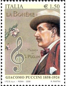 ITALIA 2008 Giacomo Puccini MNH**