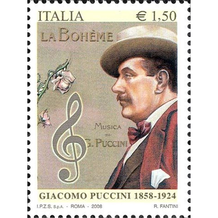ITALIA 2008 Giacomo Puccini MNH**