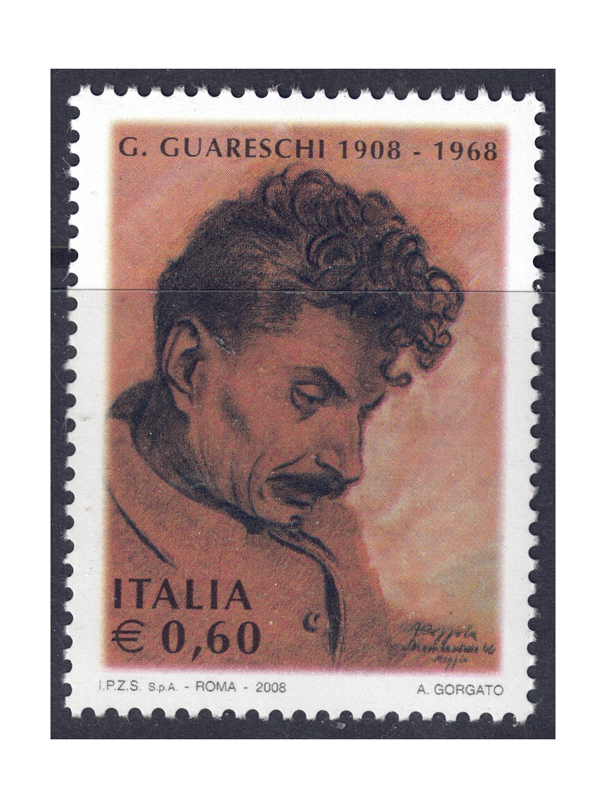 ITALIA 2008 Giovannino Guareschi MNH**