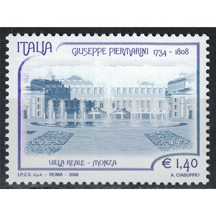 ITALIA 2008 Giuseppe Piermarini MNH**