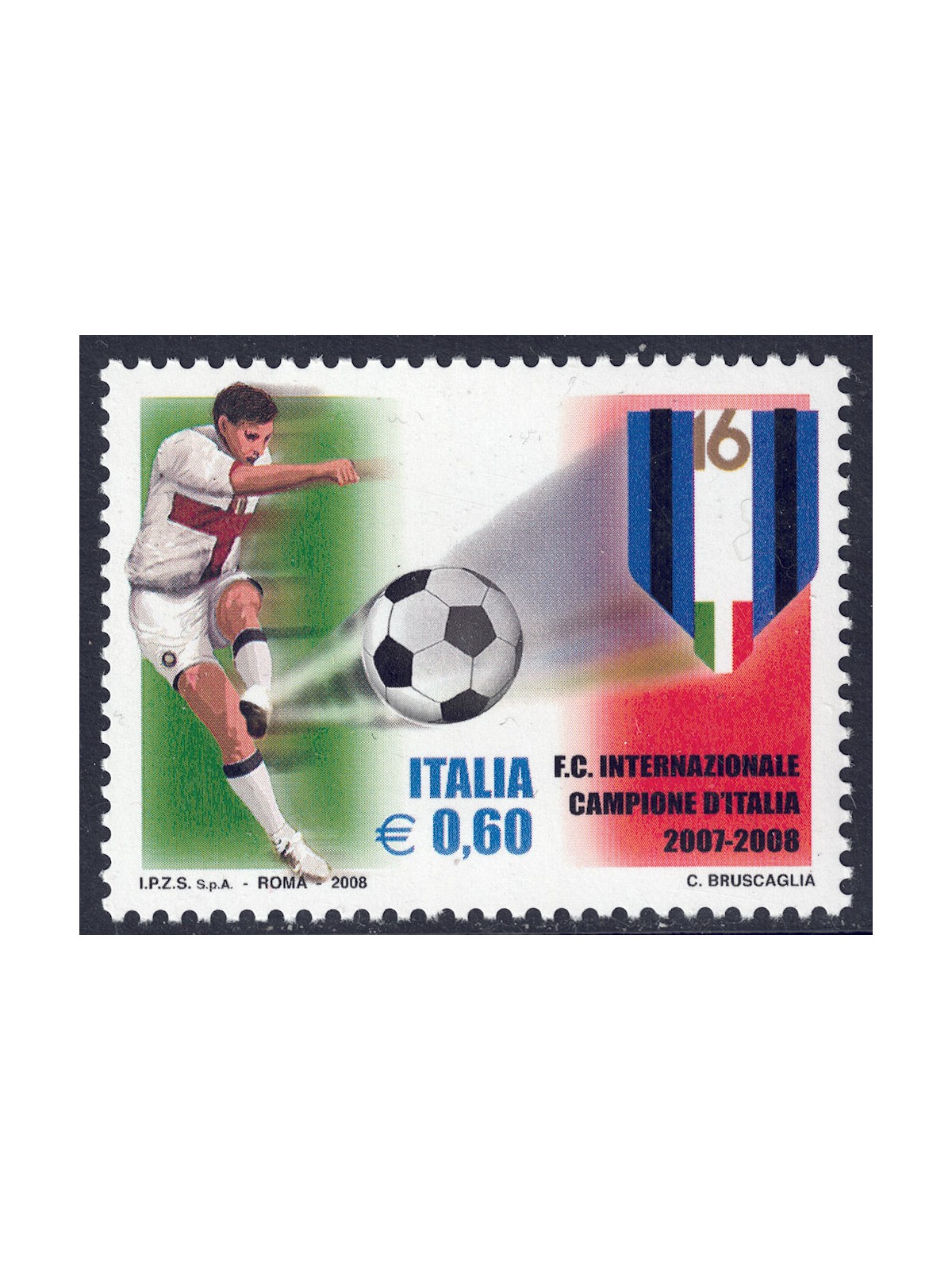 ITALIA 2008 Inter campione d'Italia MNH**
