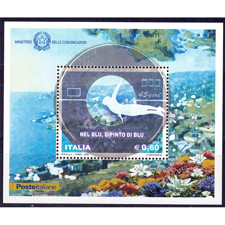 ITALY 2008 In the blue, painted in blue s/s MNH**