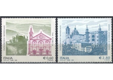 ITALIA 2008 Patrimonio Unesco 2v MNH**