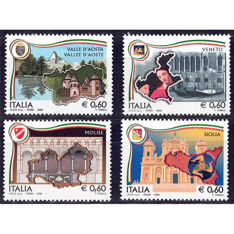 ITALIA 2008 Regioni d'Italia 4v MNH**