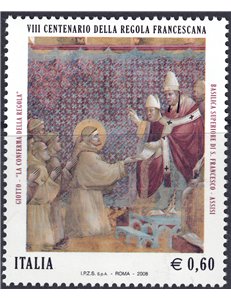 ITALIA 2008 Regola Francescana MNH**