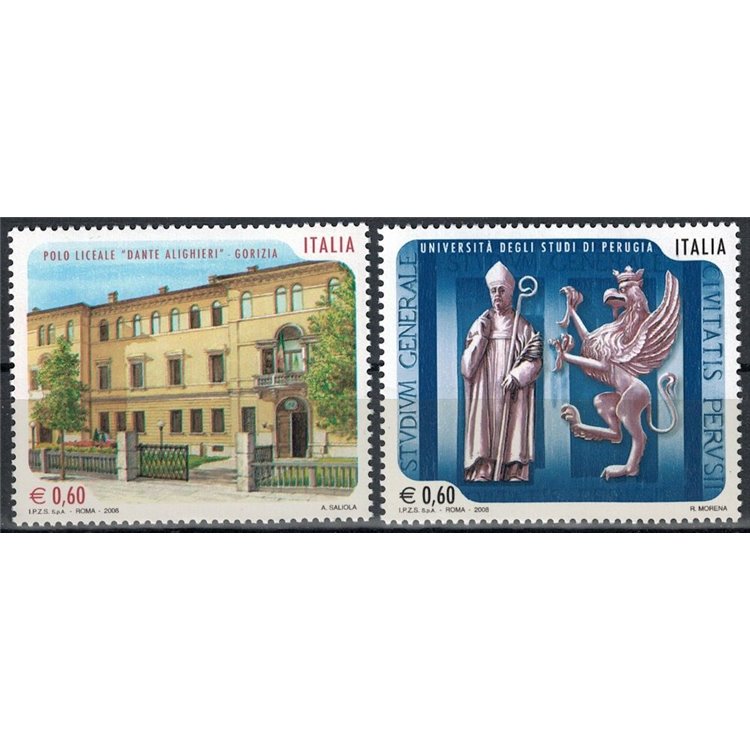 ITALY 2008 Schools and Universities 2v MNH**