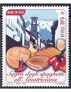 ITALIA 2008 Spaghetti all'Amatriciana MNH**