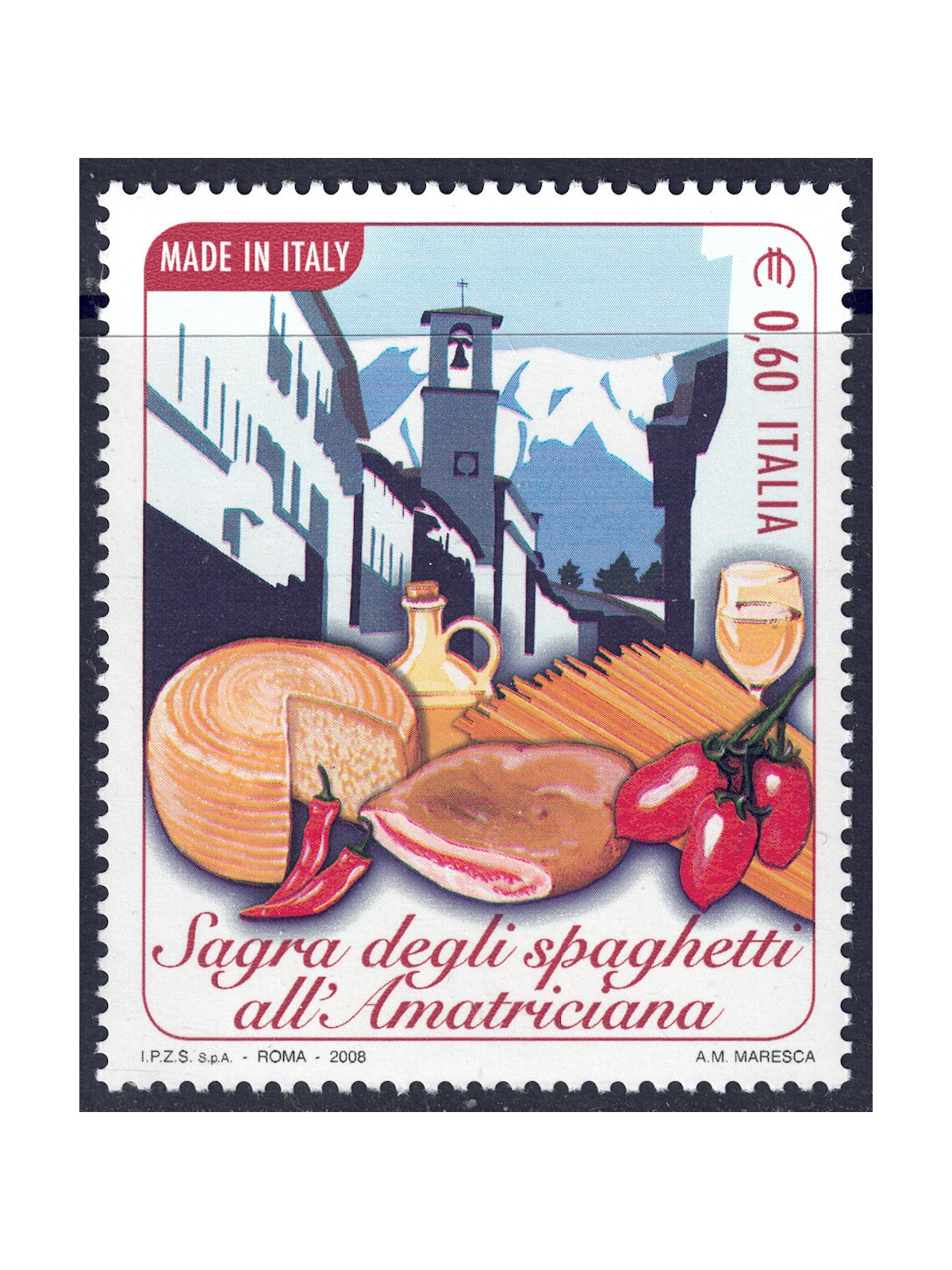 ITALIA 2008 Spaghetti all'Amatriciana MNH**