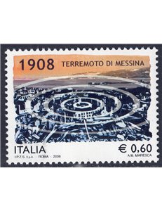 ITALIA 2008 Terremoto di Messina MNH**