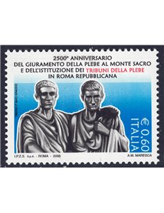 ITALIA 2008 Tribuno della Plebe MNH**