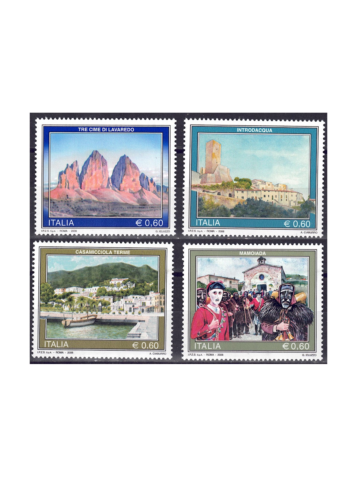 ITALY 2008 Tourism 4v MNH**