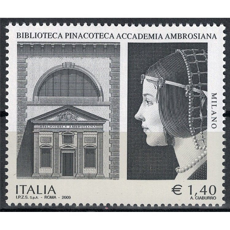 ITALIA 2009 Biblioteca Pinacoteca Ambrosiana MNH**