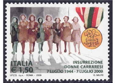 ITALIA 2009 Insurrezione donne carraresi MNH**