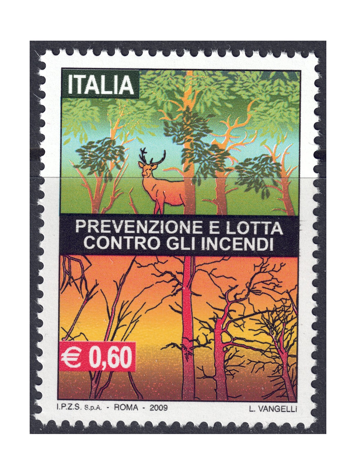 ITALY 2009 Fire Prevention MNH**