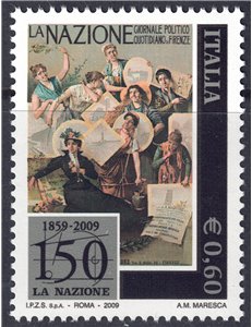 ITALY 2009 Daily Newspaper La Nazione MNH**