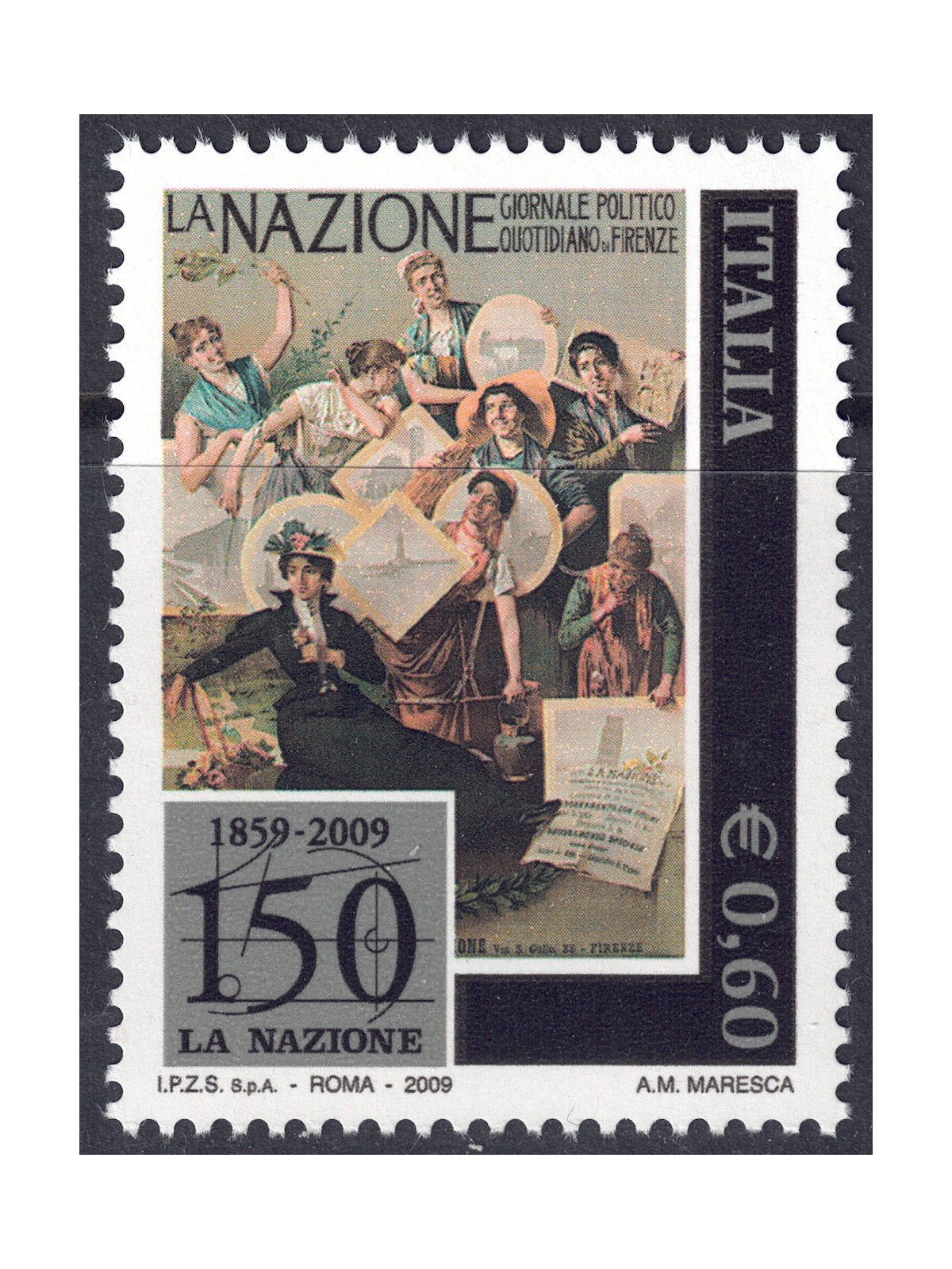 ITALY 2009 Daily Newspaper La Nazione MNH**
