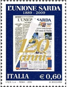 ITALIA 2009 Quotidiano L'Unione Sarda MNH**