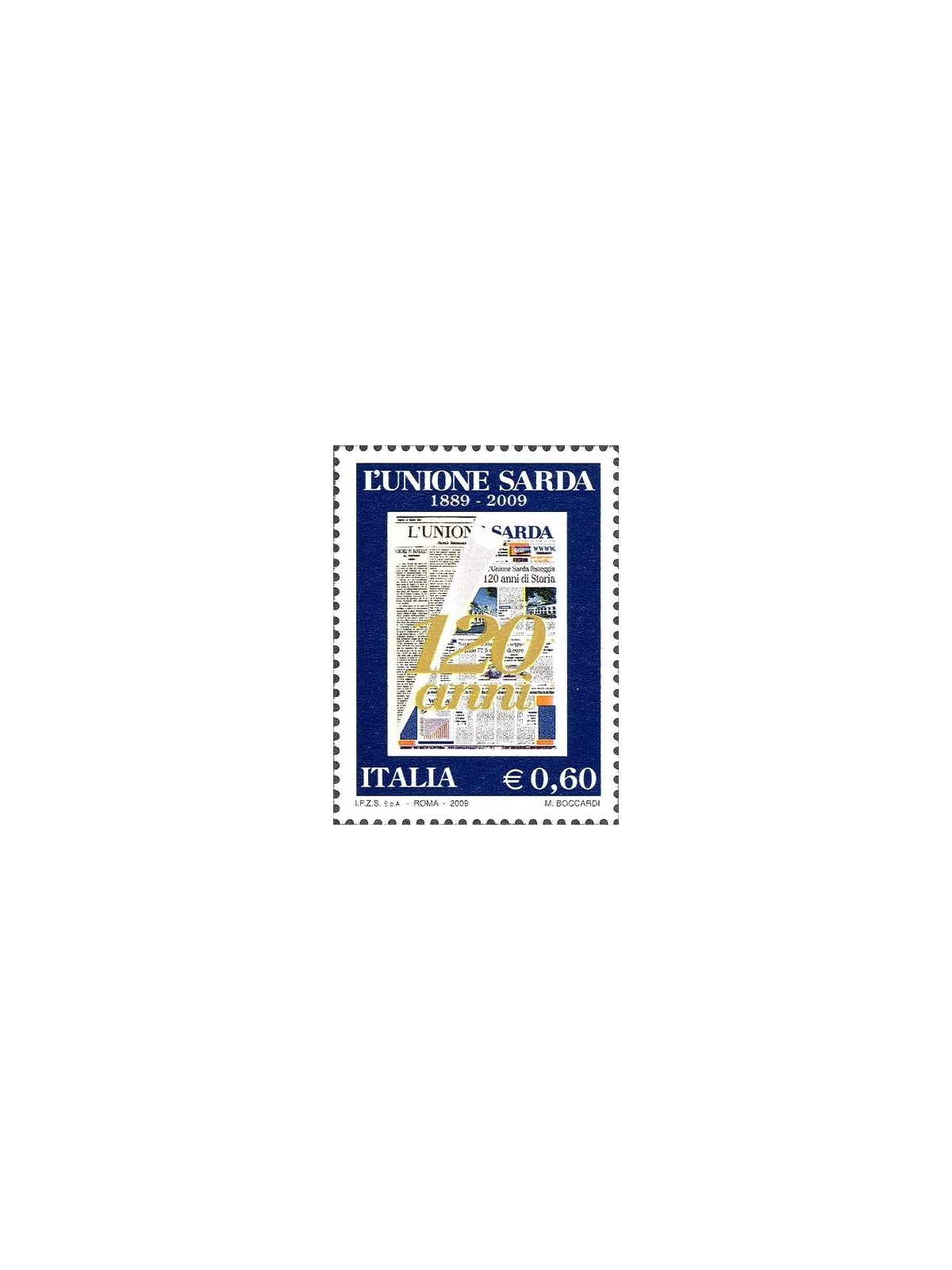 ITALIA 2009 Quotidiano L'Unione Sarda MNH**