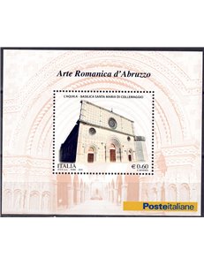 ITALIA 2010 Arte Romanica d'Abruzzo BF MNH**