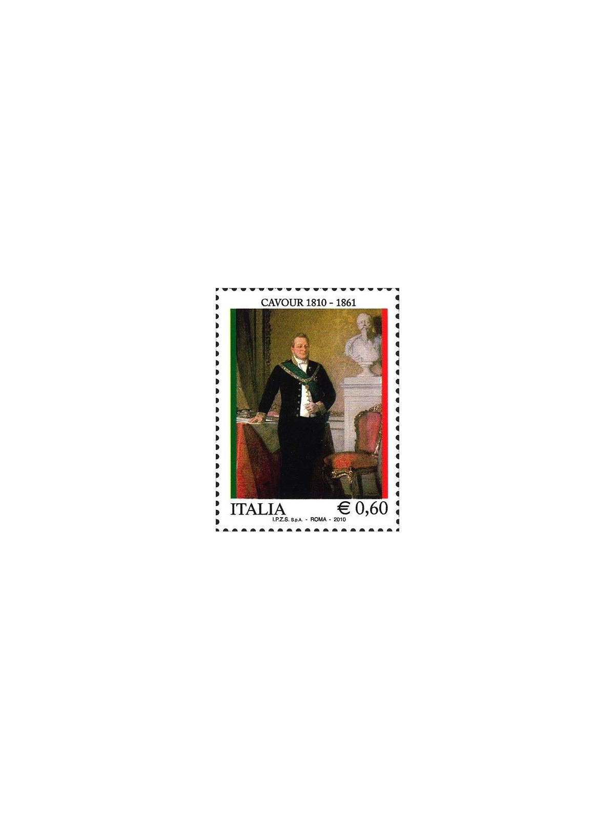 ITALIA 2010 Camillo Benso Conte di Cavour MNH**