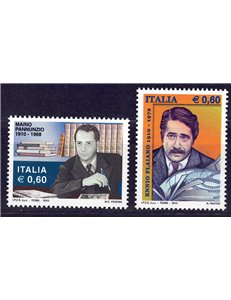 ITALY 2010 Ennio Flaiano and Mario Pannunzio 2v MNH**