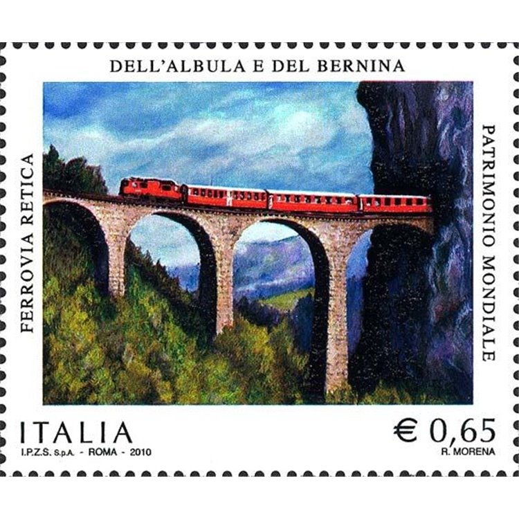 ITALIA 2010 Ferrovia retica MNH**