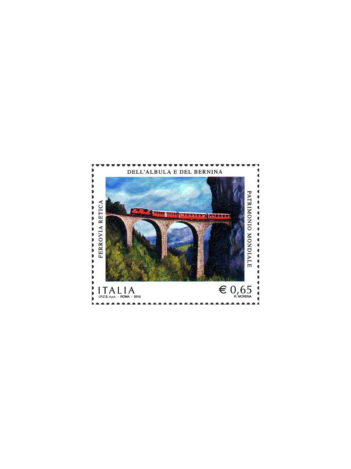 ITALIA 2010 Ferrovia retica MNH**