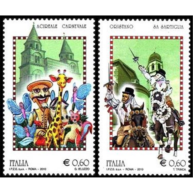 ITALIA 2010 Folclore 2v MNH**