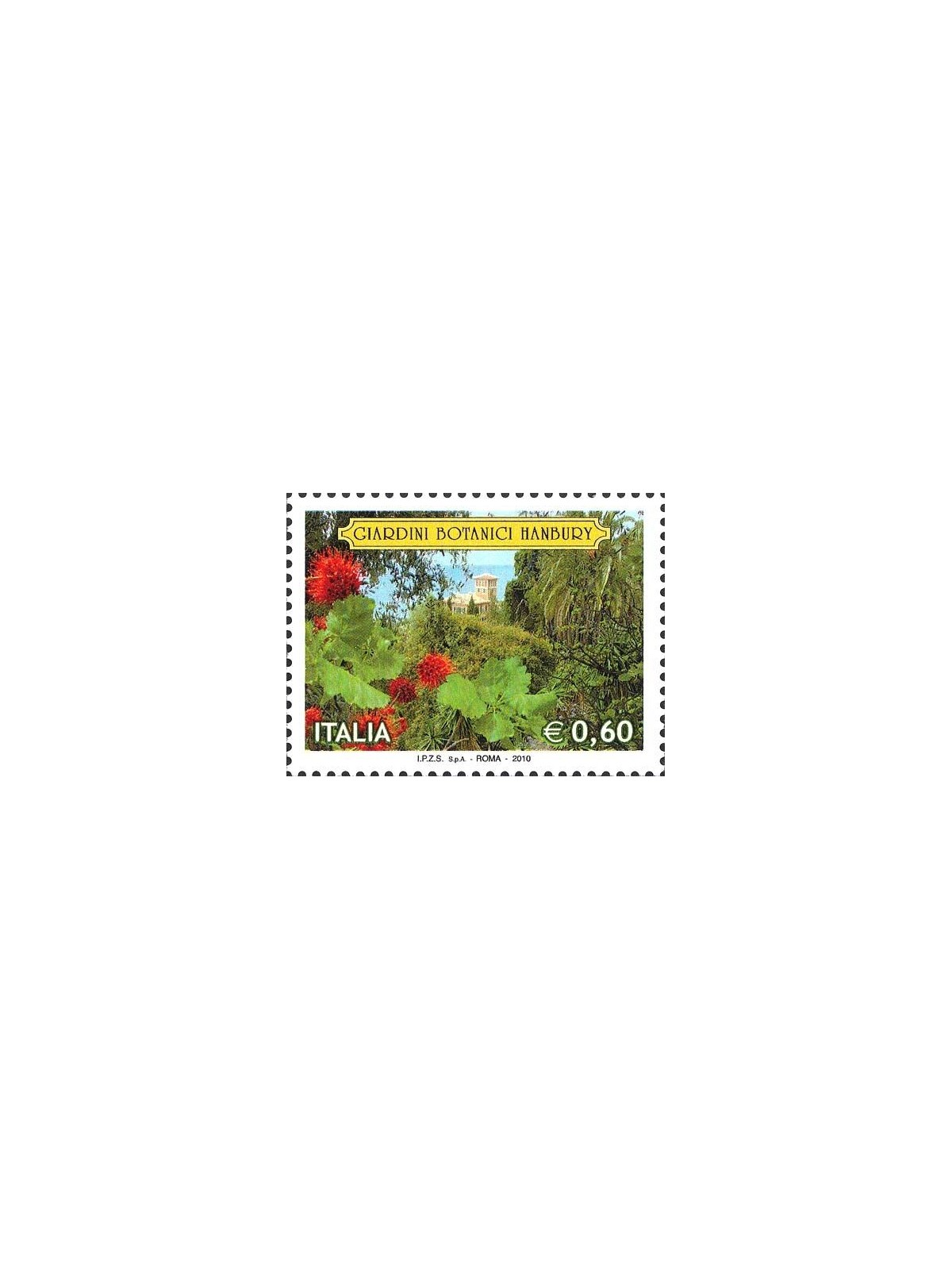 ITALIA 2010 Giardini Botanici Hanbury MNH**