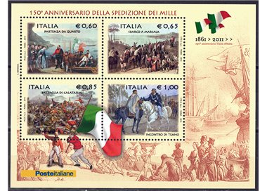 ITALY 2010 Expedition of the Thousand s/s MNH**