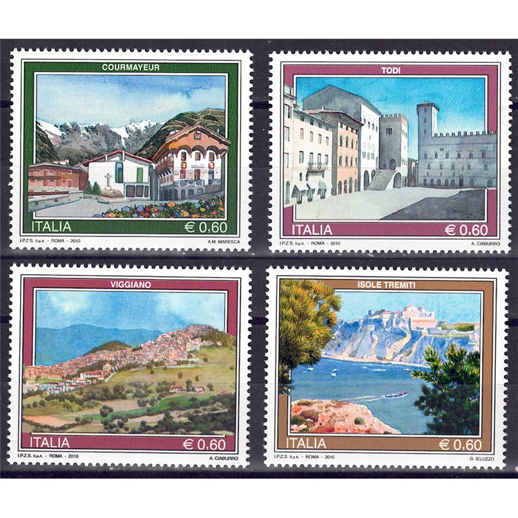 ITALY 2010 Tourism 4v MNH**