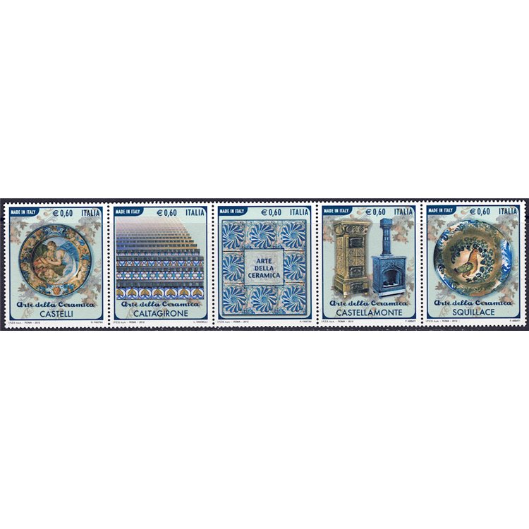 ITALIA 2012 Arte della ceramica 5v MNH**