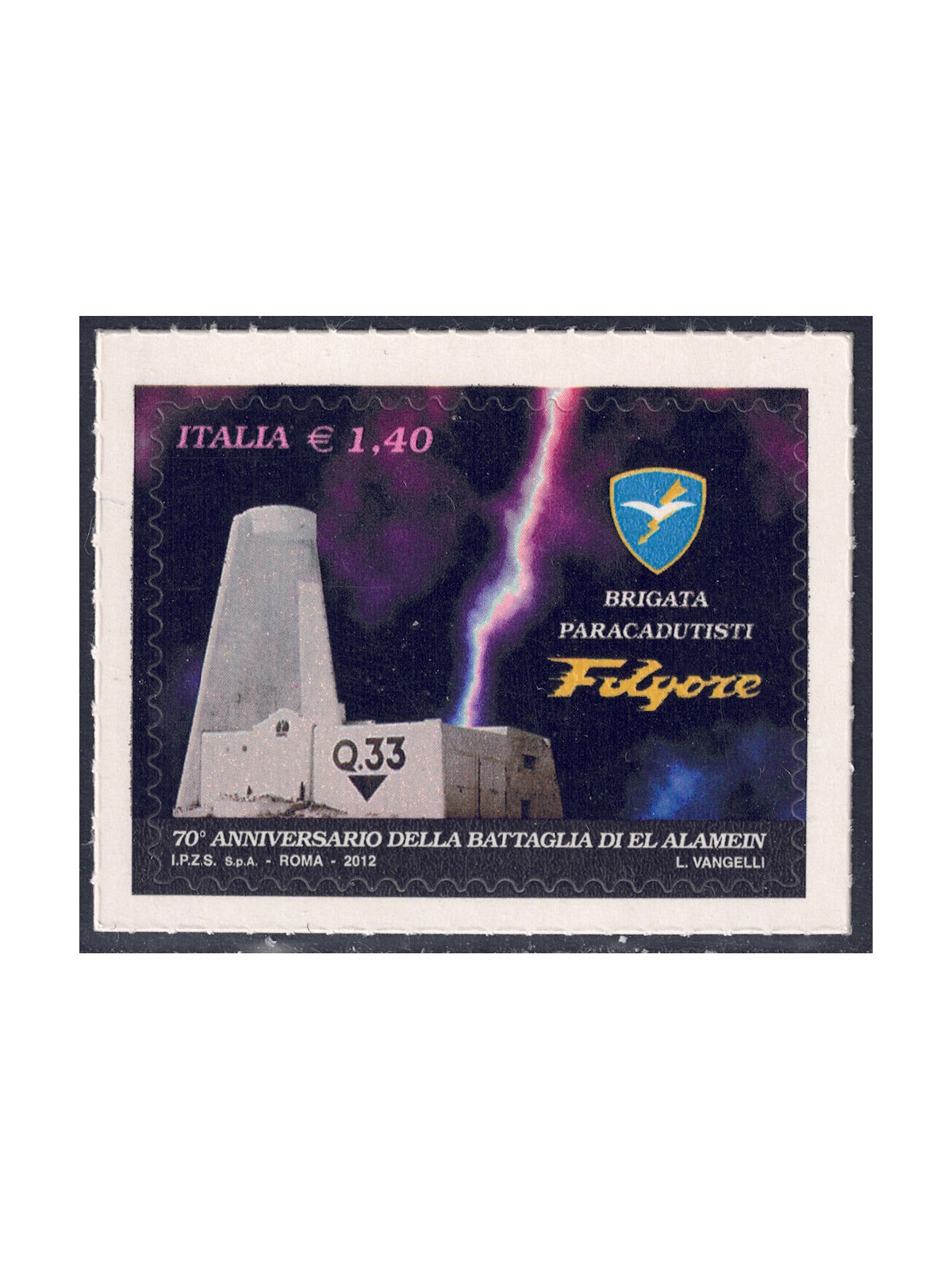 ITALIA 2012 Brigata Folgore MNH**