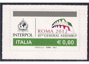 ITALY 2012 Interpol MNH**