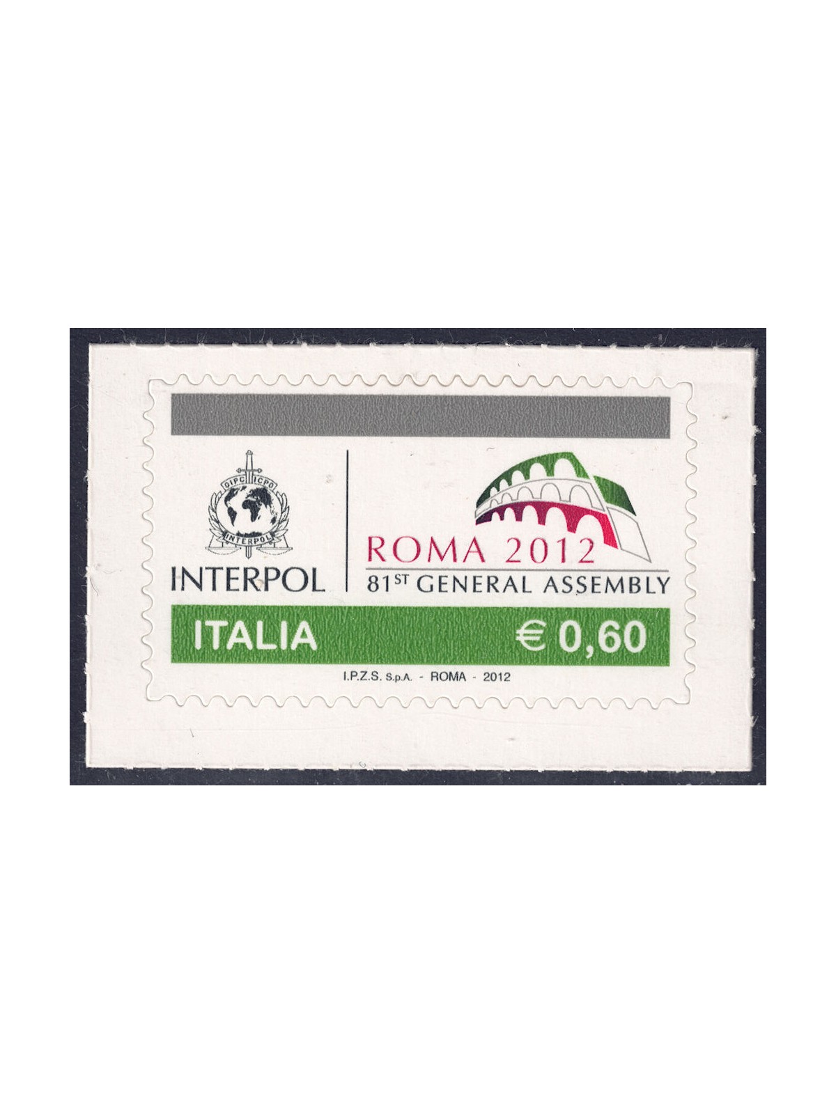 ITALIA 2012 Interpol MNH**