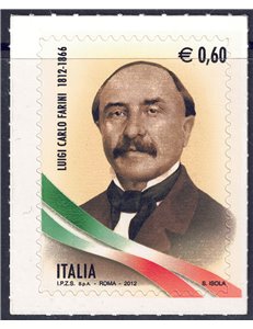 ITALIA 2012 Luigi Carlo Farini MNH**
